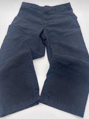 GAP Straight Up Khaki Pants Womens Sz 10 Navy High Rise Straight Casual Academia